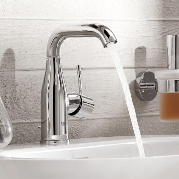 Grohe Essence New M håndvaskarmatur m/bundventil - Poleret hard graphite