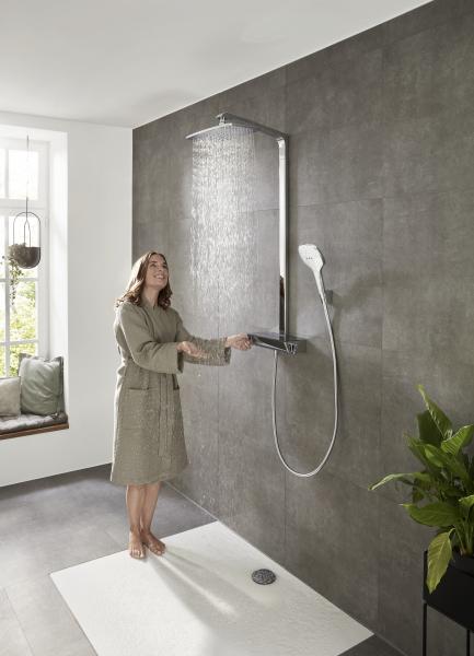 Hansgrohe Raindance Select Showerpipe 360 - ECO - hvid/krom