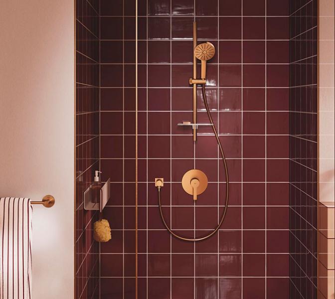 Grohe Vitalio Joy+ 120 brusesæt - Børstet Warm Sunset Grohe Vitalio Joy+ 120 brusesæt - Børstet Warm Sunset