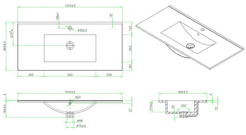 Cass&oslash;e Solid 100 m&oslash;bels&aelig;t - Massiv eg