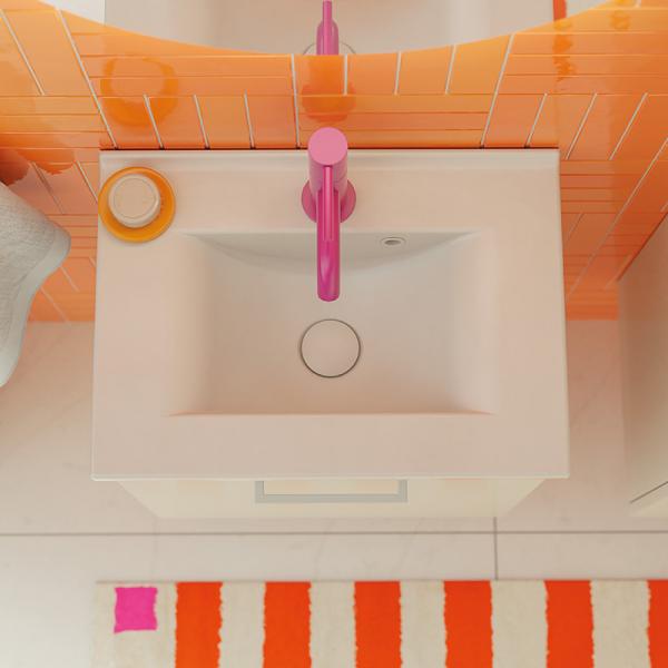 Dansani Mido+ møbelsæt 50 m/Amber mini håndvask - Hvid mat