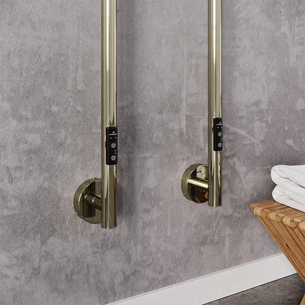 Strømberg Torre håndklædetørrer - 3,5x150 cm - Børstet rustfrit stål Strømberg Torre håndklædetørrer - 3,5x150 cm - Børstet rustfrit stål