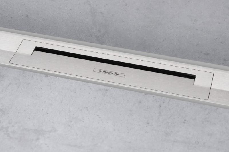 Hansgrohe RainDrain Flex afløb (kan afkortes) t/bagvæg - 80 - Steel
