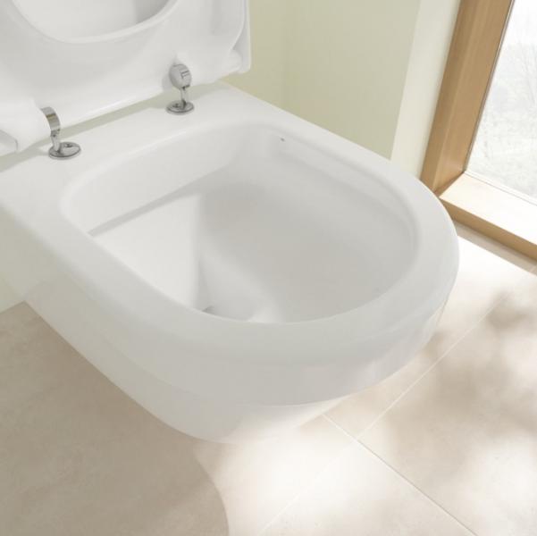 Villeroy & Boch ViCare Rimless væghængt toilet m/Ceramic+ - Hvid