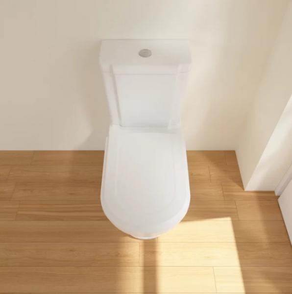 Villeroy & Boch Hommage gulvstående toilet m/Ceramic+ u/cisterne - Hvid