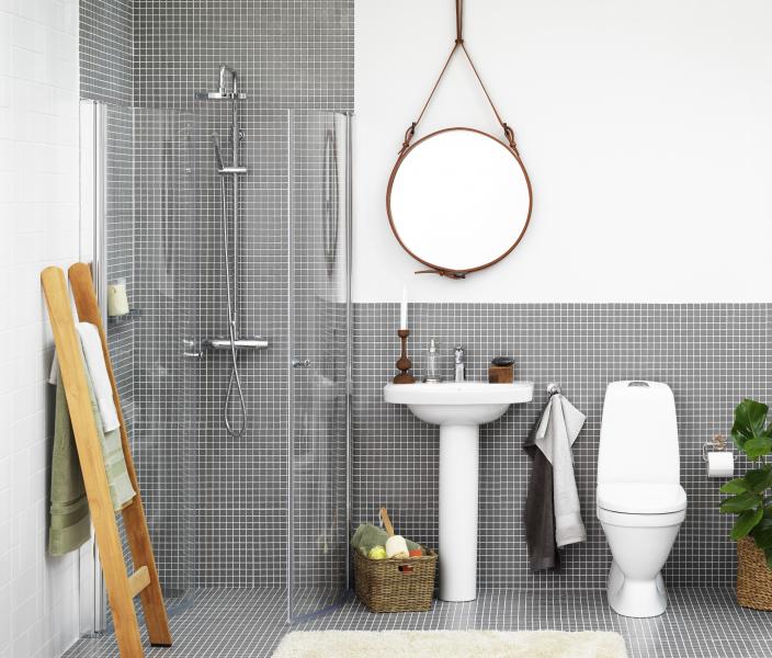 Gustavsberg Nautic toilet 5500L m/skjult S-l&aring;s og C+