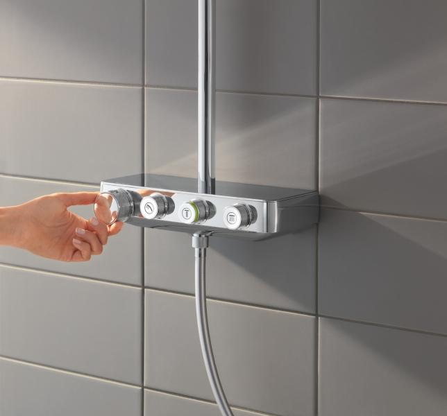 Grohe Euphoria SmartControl 310 Cube Duo Brusesystem - Moon white