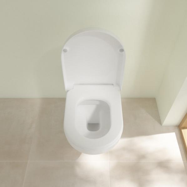 Villeroy & Boch ViCare Rimless væghængt toilet m/Ceramic+ - Hvid