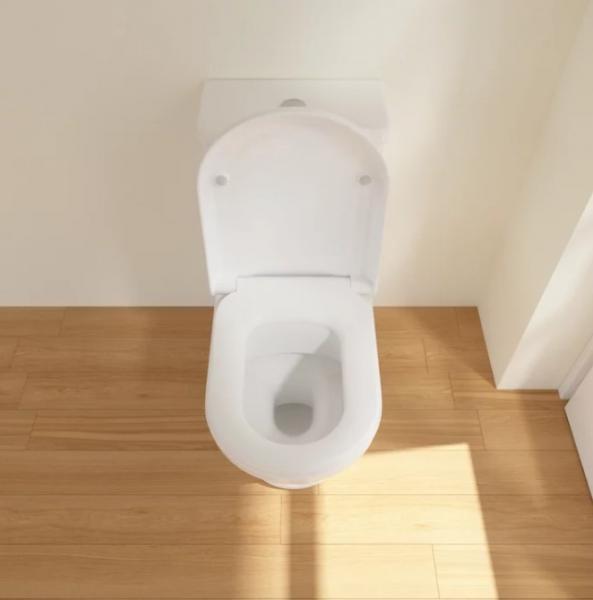 Villeroy & Boch Hommage gulvstående toilet m/Ceramic+ u/cisterne - Hvid