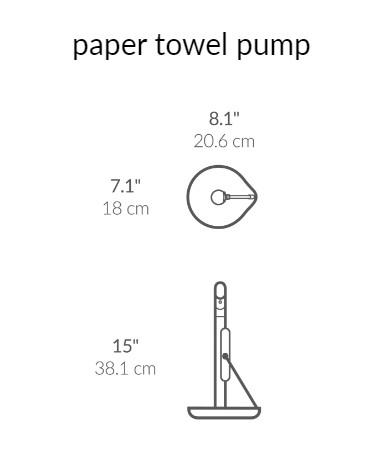 Simplehuman køkkenrulleholder m/spray - Sort