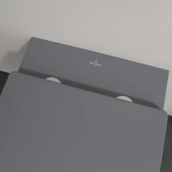 Villeroy & Boch Memento 2.0 Rimless v&aelig;gh&aelig;ngt toilet m/Ceramic+ - Gr&aring;