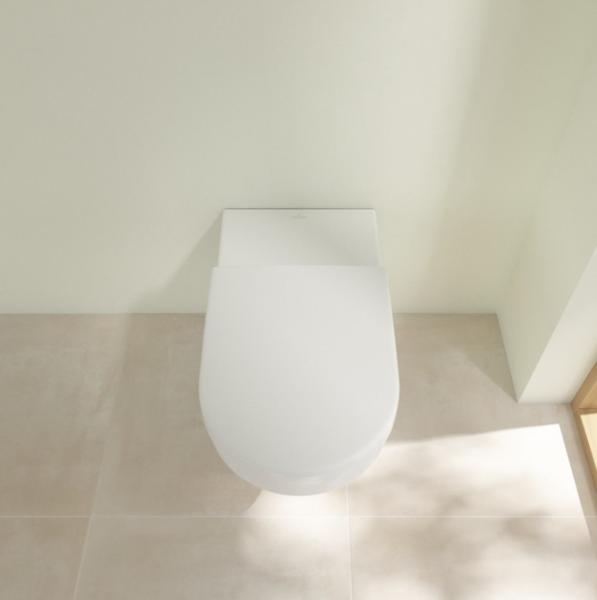 Villeroy & Boch ViCare Rimless væghængt toilet m/Ceramic+ - Hvid