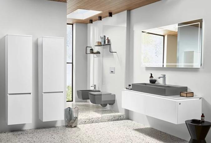 Villeroy & Boch Memento 2.0 Rimless v&aelig;gh&aelig;ngt toilet m/Ceramic+ - Gr&aring;