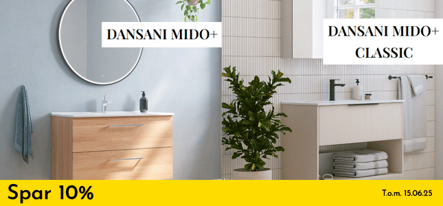 Spar 10% på Dansani Mido+ og Mido+ Classic