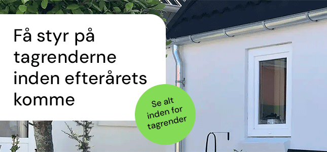 Få styr på tagrenden inden efteråret